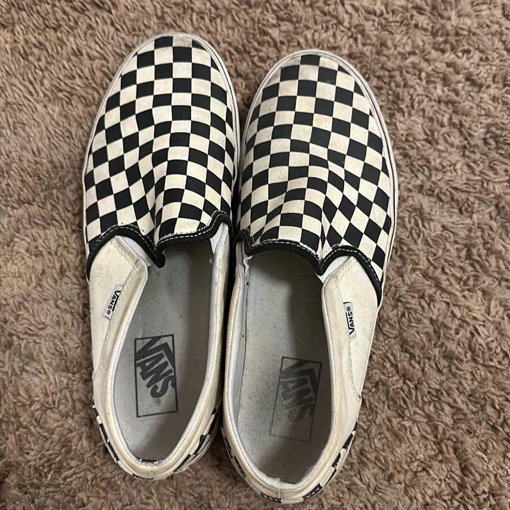 Women’s Black and White Checkered Vans